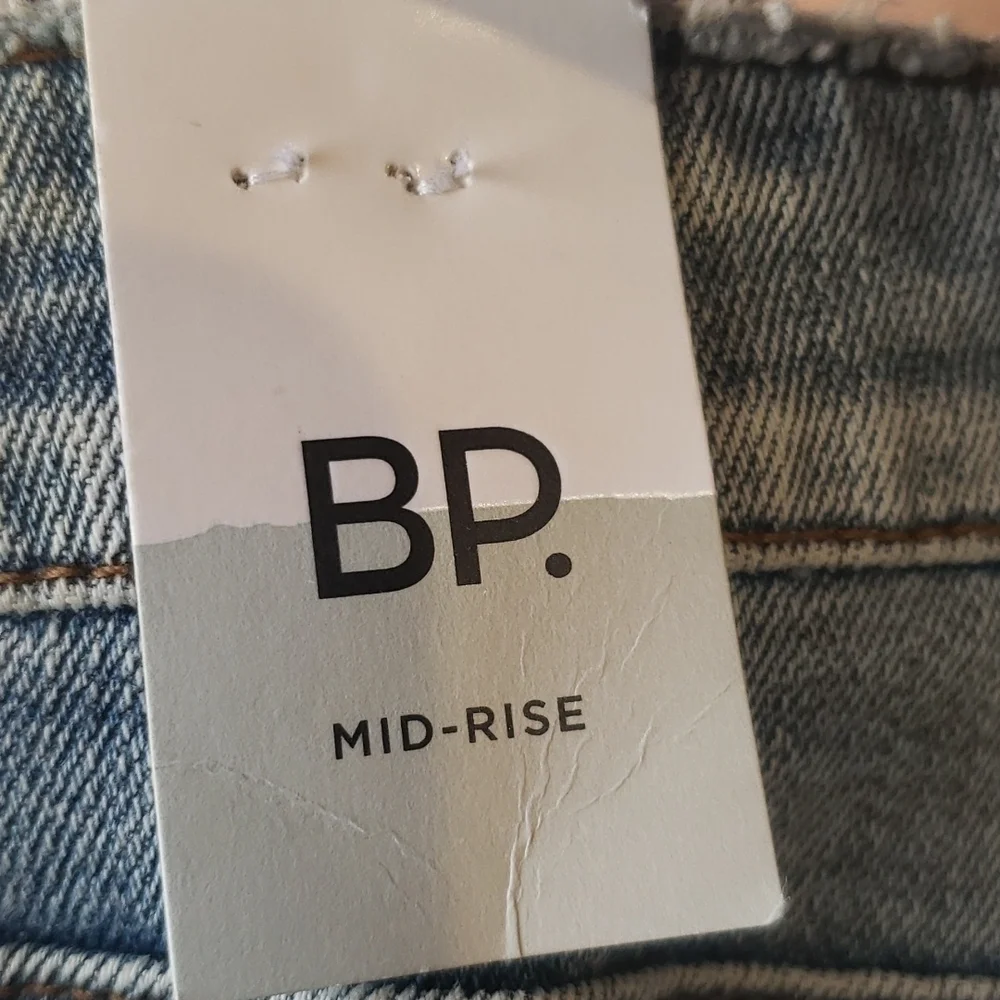 Bp Midrise Denim Distressed Shorts NWT
